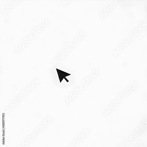 Free Download A simple black arrow cursor on a clean white background - GFXLoad