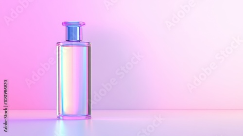 Elegant luxury facial toner bottle with condensation studio setting product photography minimalist design close-up view beauty concept