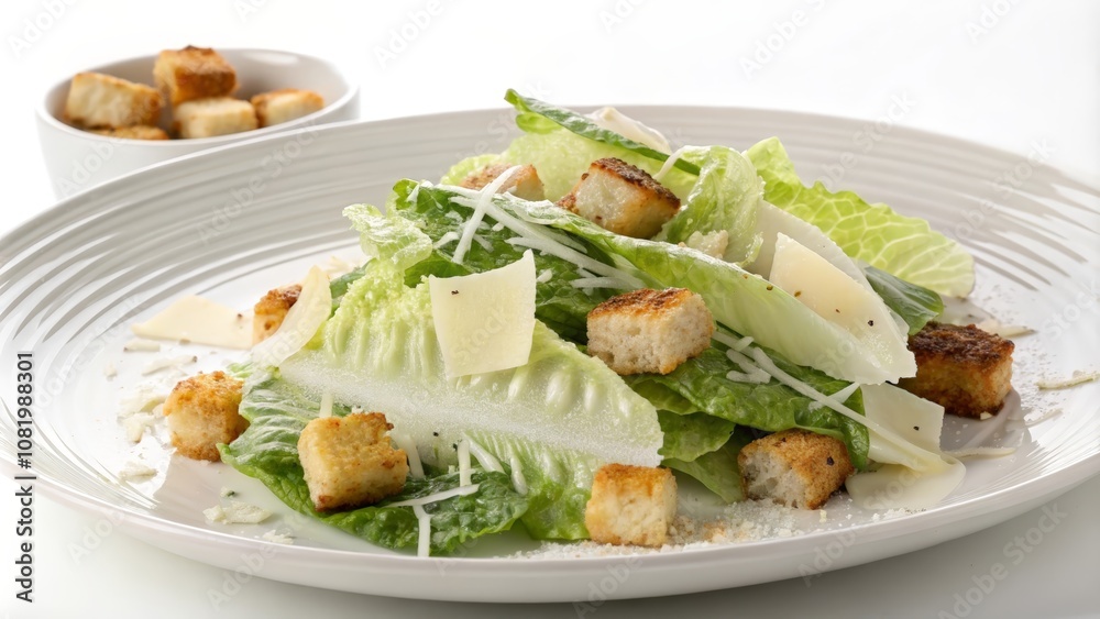 Caesar salad on a plate Caesar salad on a plate