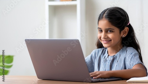 School Kid Engaged in Online Class – Fun Digital Education with Laptop and Zoom