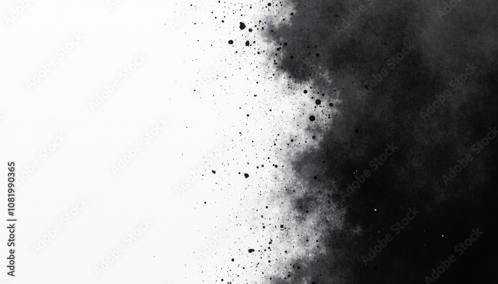 Abstract Black and White Splatter Art Background Design Abstract Black and White Splatter Art Background Design