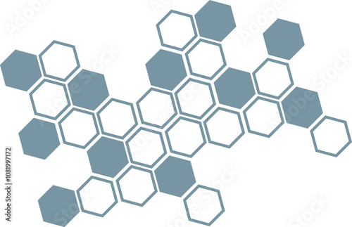  simple abstract earth tone color honeycomb polygon pattern