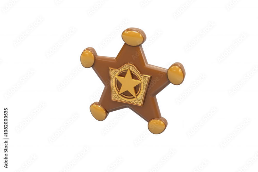 Sheriff badge design, transparent background Sheriff badge design, transparent background