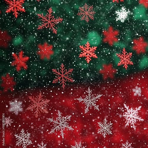 christmas background with snowflakes