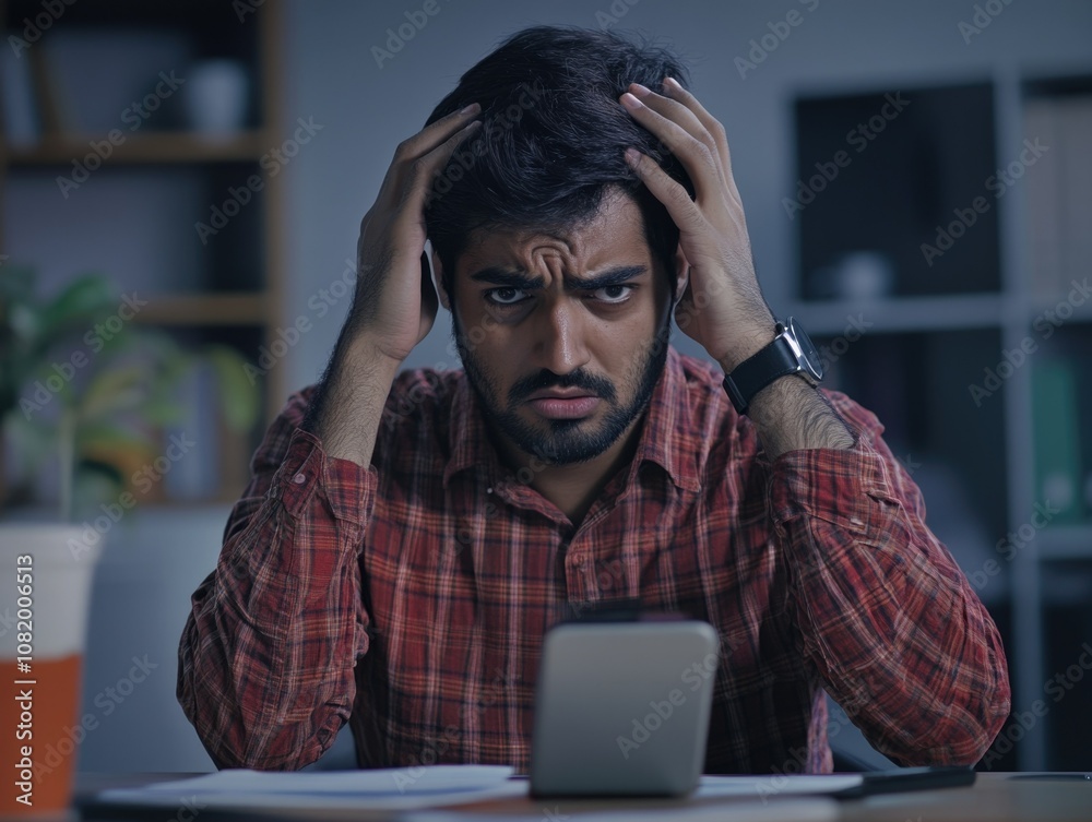 Stressed Office Worker Stressed Office Worker
