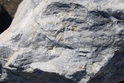 Marble surface. Ruskeala, Karelia.