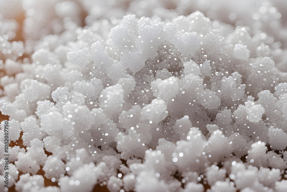 Granulated sugar texture a macro shot of loose granulated sugar with tiny crystals catching the light, Ai Generated Granulated sugar texture a macro shot of loose granulated sugar with tiny crystals catching the light, Ai Generated