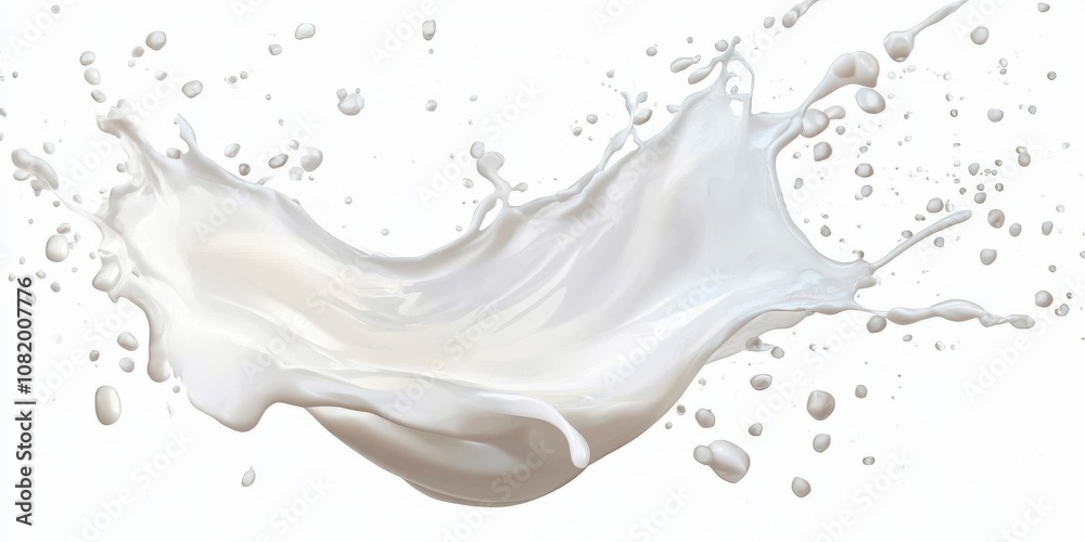 plash of milk or cream on white background plash of milk or cream on white background