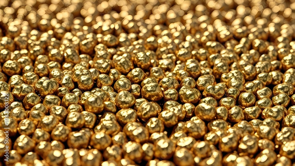 Golden Nugget Texture Background Featuring 24-Karat Gold Golden Nugget Texture Background Featuring 24-Karat Gold