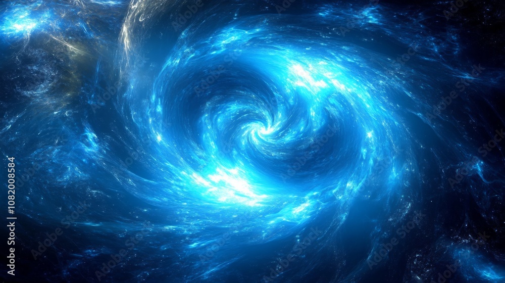 Stunning Whirlpool of Blue Light in Cosmic Space, Captivating Swirling Patterns of Gas and Energy, Evocative Imagery of the Universe’s Mysteries and Beauty Stunning Whirlpool of Blue Light in Cosmic Space, Captivating Swirling Patterns of Gas and Energy, Evocative Imagery of the Universe’s Mysteries and Beauty