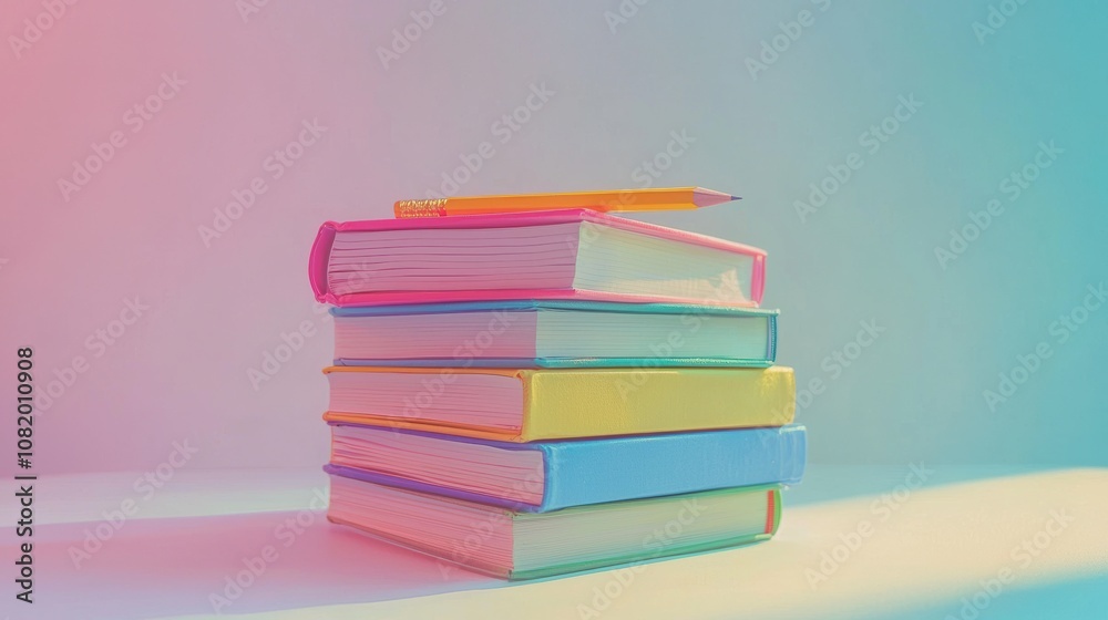 Creative study setup home study space photography minimalistic environment top view education concept