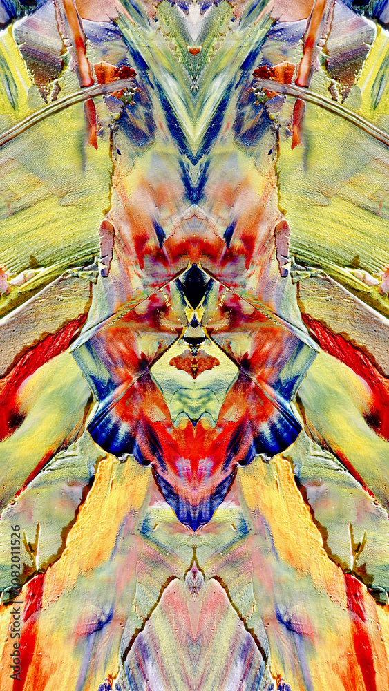 Fototapeta premium Abstract art background . Hand painting artwork on canvas .