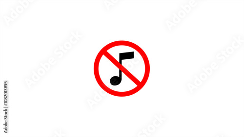 Not music icons isolated on white background. No music sign. not allowed. Free Download Not music icons isolated on white background. No music sign. not allowed. - GFXLoad
