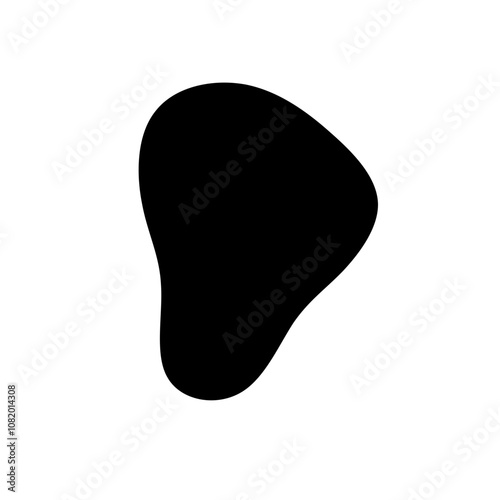 Black Blob Shape Illustration