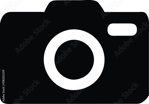 Camera icon. flat illustration of vector icon on white background