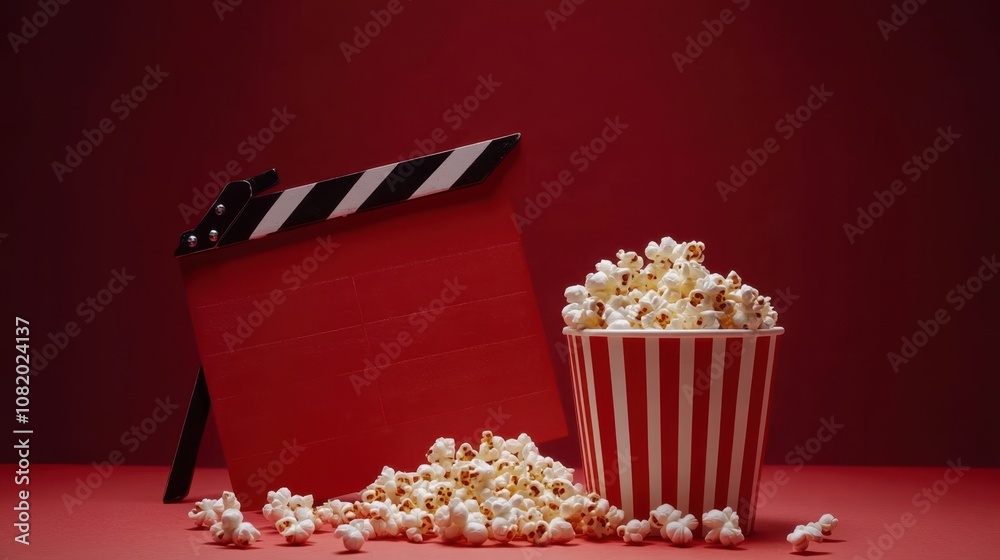 The Popcorn and Clapperboard Scene The Popcorn and Clapperboard Scene
