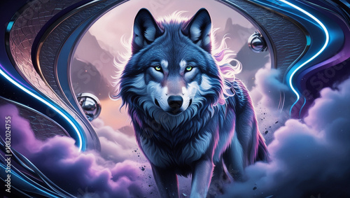wolf in the night