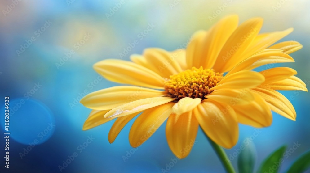 Radiant Yellow Flower in Soft Focus