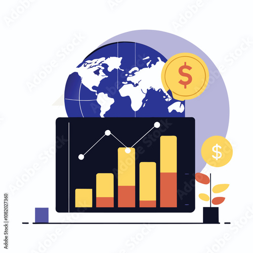 Global Business Growth Financial Success