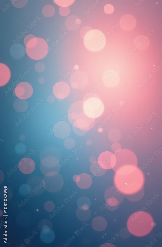 Glare and bokeh on a pastel light background, vertical image Glare and bokeh on a pastel light background, vertical image