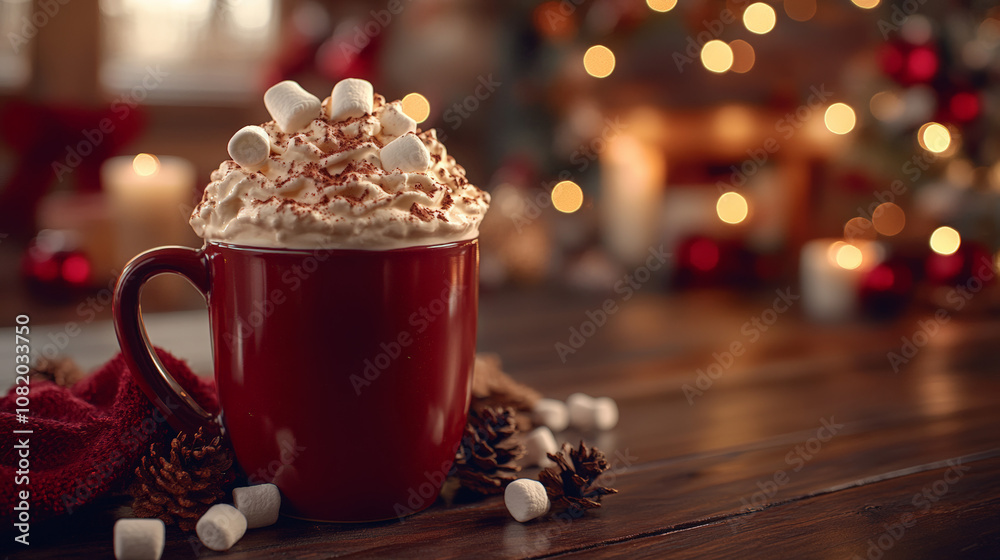 Charming Christmas Illustrations with Featuring A Festive Holiday Hot Chocolate Bar With Marshmallows And Whipped Cream Charming Christmas Illustrations with Featuring A Festive Holiday Hot Chocolate Bar With Marshmallows And Whipped Cream