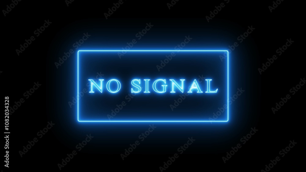 No signal warning illustration on monitor or tv screen. No signal warning illustration on monitor or tv screen.
