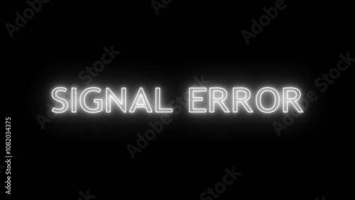 No signal warning illustration on monitor or tv screen.