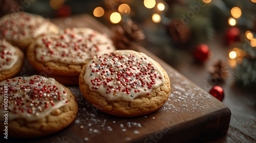 Charming Christmas Illustrations with Featuring A Festive Holiday Cookie Decorating Session With Icing And Sprinkles