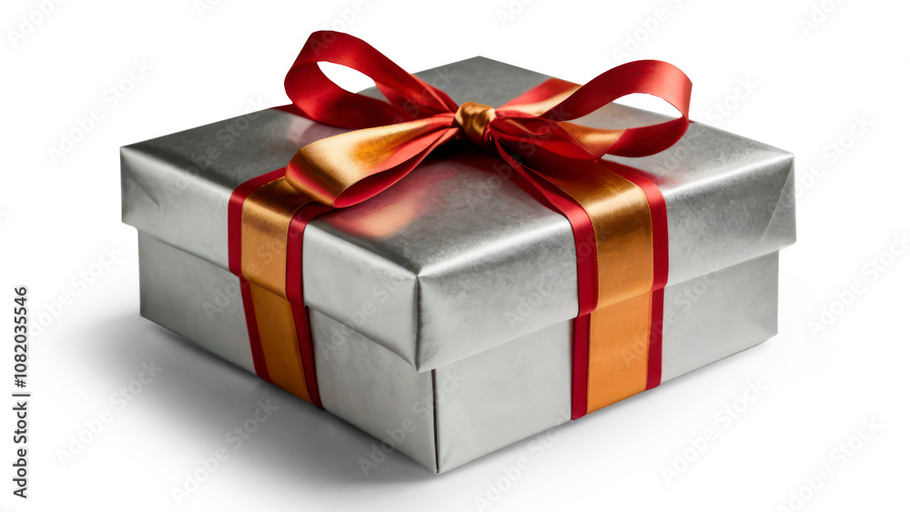 red gift box isolated on transparent background, png file red gift box isolated on transparent background, png file