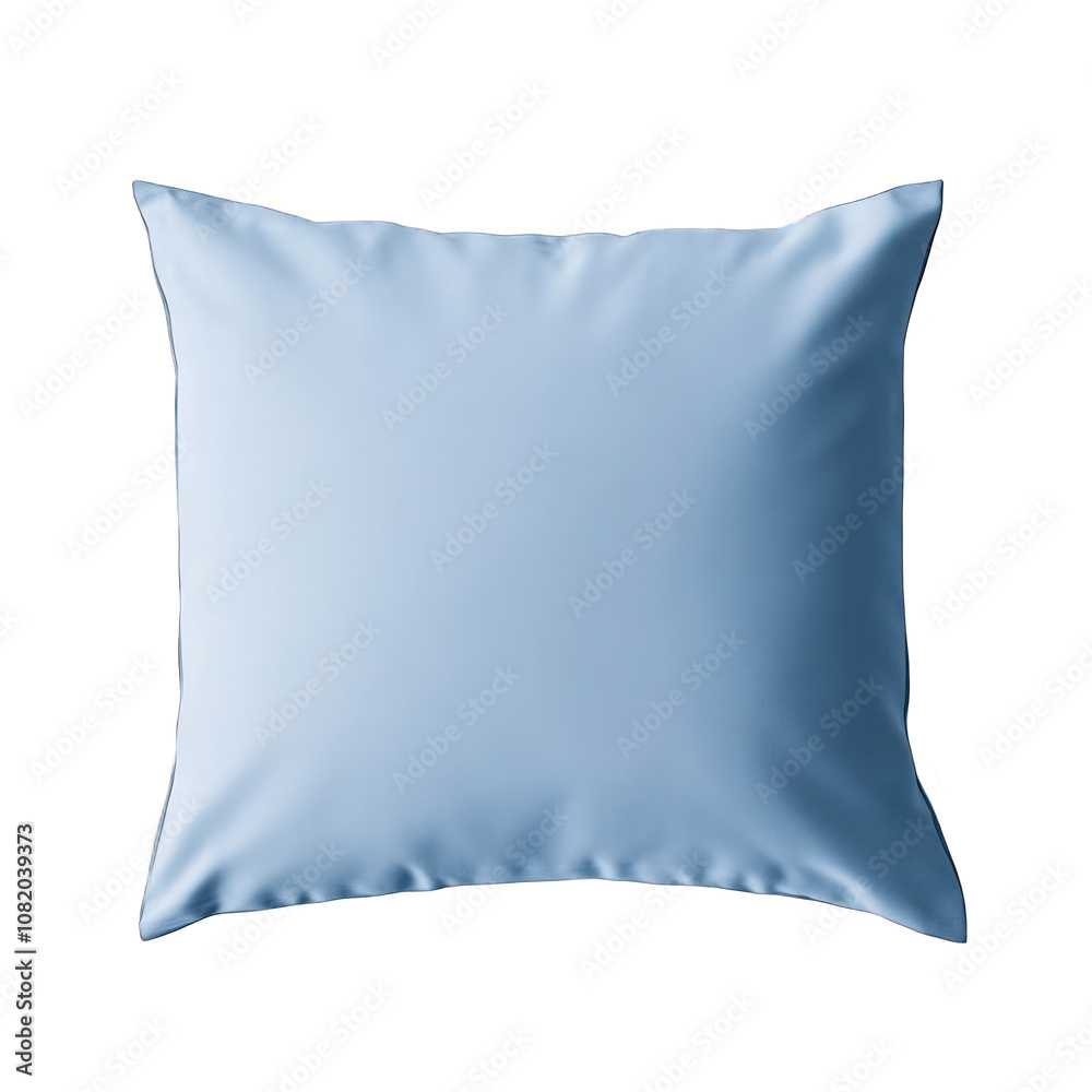 Light blue pillow isolated on transparent background Light blue pillow isolated on transparent background