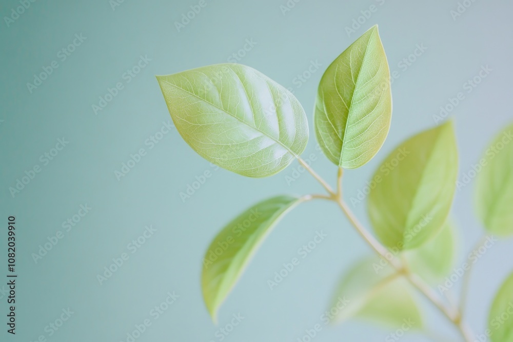 A detailed view of a plant with green leaves, ideal for nature or botanical themed projects A detailed view of a plant with green leaves, ideal for nature or botanical themed projects