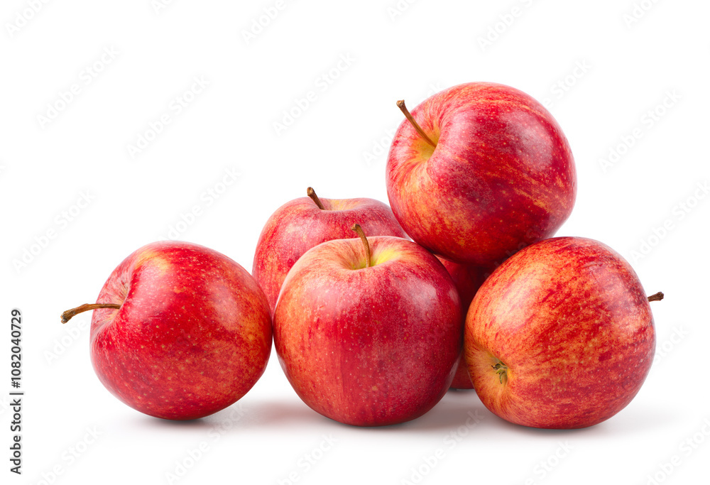 Red apple isolated on white background. Clipping path. Red apple isolated on white background. Clipping path.