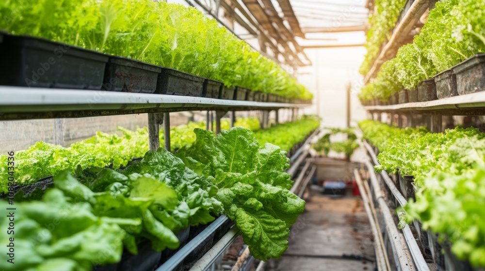 A vertical farming facility with layers of crops growing indoors using innovative agro-technology and precision irrigation, highlighting the future of farming in urban environments A vertical farming facility with layers of crops growing indoors using innovative agro-technology and precision irrigation, highlighting the future of farming in urban environments
