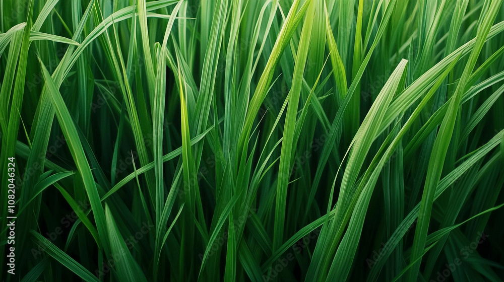 Fresh Tall Grass Close-Up Fresh Tall Grass Close-Up