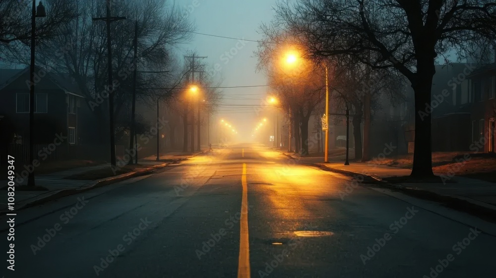 Dark, empty urban street at night with faint city lights through fog, streetlights off, occasional distant car alarm, eerie atmosphere highlighting sudden power loss in bustling city. Dark, empty urban street at night with faint city lights through fog, streetlights off, occasional distant car alarm, eerie atmosphere highlighting sudden power loss in bustling city.