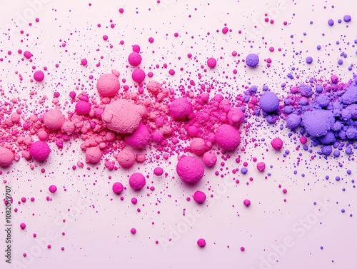 Colorful powder explosion art abstract design studio setting creative background horizontal viewpoint vibrant concept for visual impact