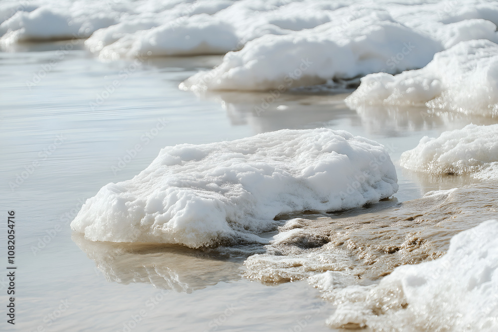 Melting sea ice floes, Climate Crisis and Breakdown. Melting sea ice floes, Climate Crisis and Breakdown.