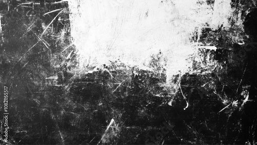 Black grunge scratched background with old film effect and dusty scary texture; space for text or design. Dark and scratched black grunge background, scratched black texture vintage film style.