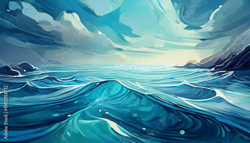 Beautiful Background of water. photo