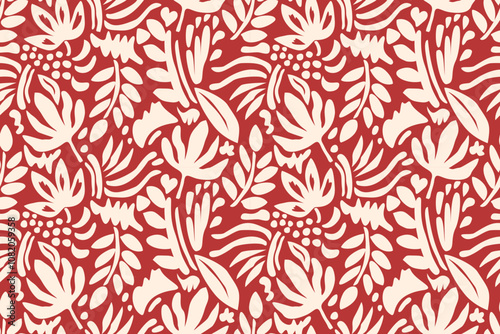 Flower seamless pattern design with beautiful flower and leaves. Flower art. floral and leaf pattern design for fabric, cotton, wallpaper, satin, gift wrap, carpet, background. 