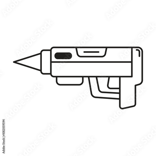 Caulk Gun icon vector on white background