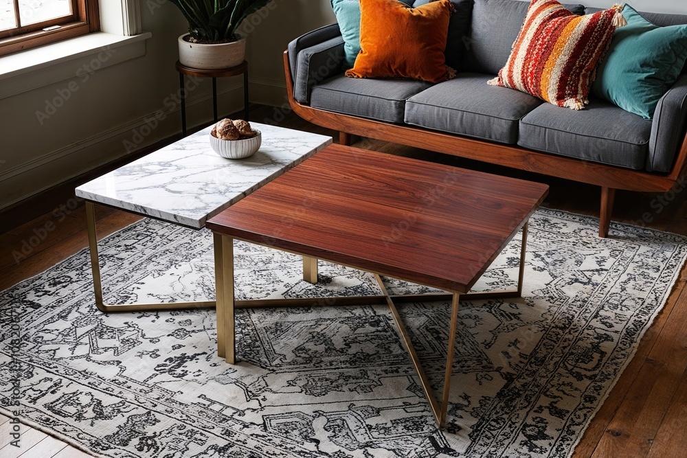 Curated Retro Wood and Contemporary Steel Marble Coffee Tables for Stylish Interiors Curated Retro Wood and Contemporary Steel Marble Coffee Tables for Stylish Interiors