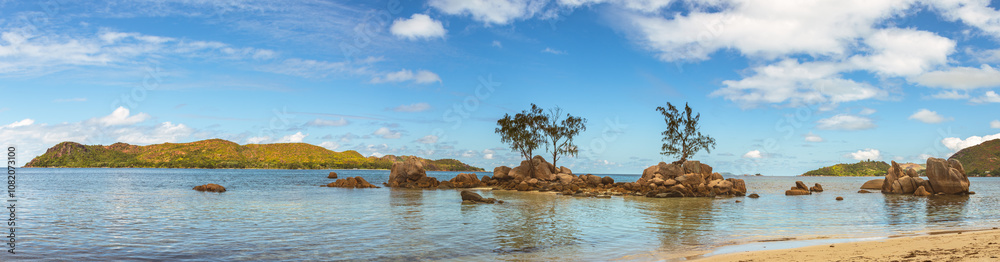 View From Praslin Island To Curieuse Island View From Praslin Island To Curieuse Island