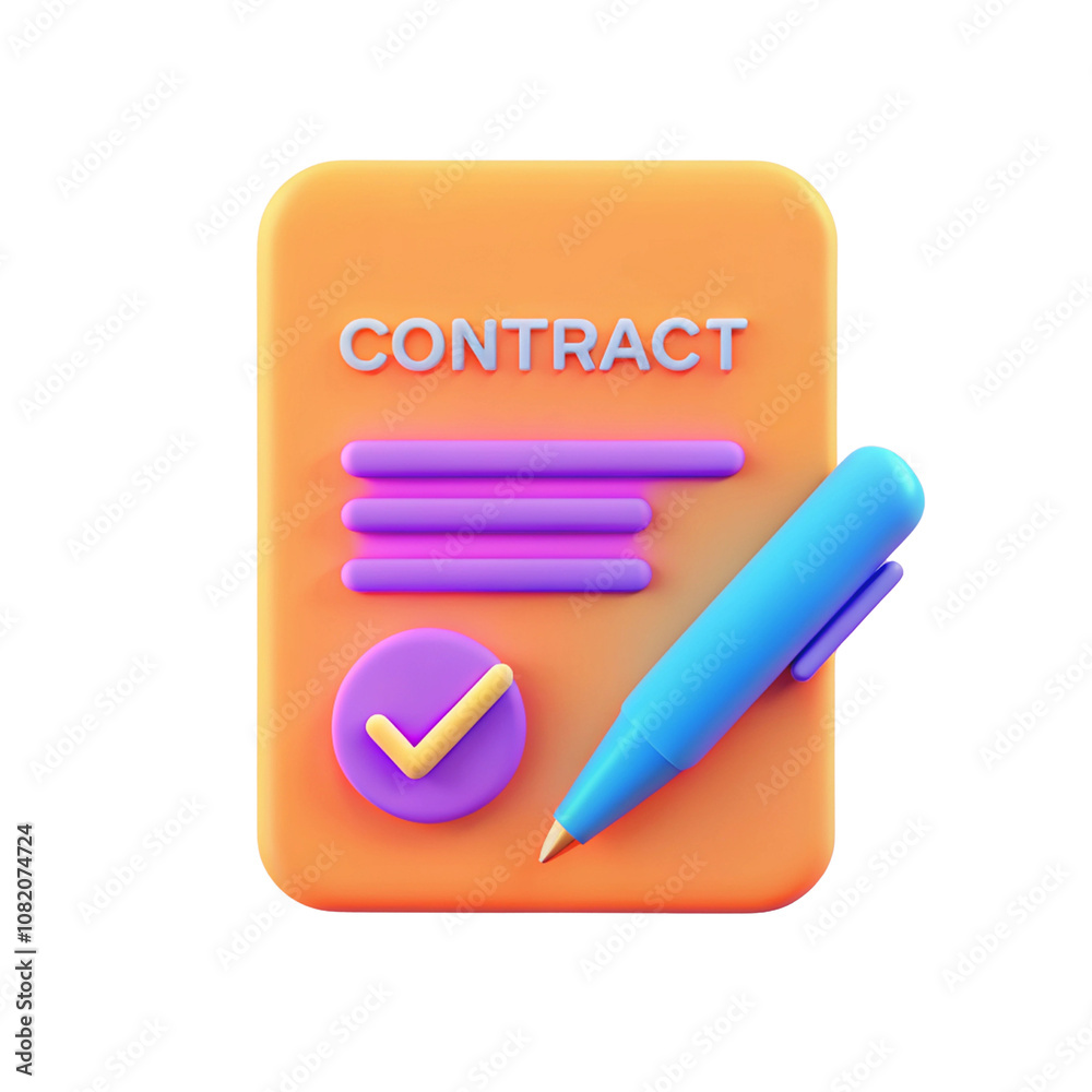 Contract Signing 3D Icon
Contract Signing 3D Icon
