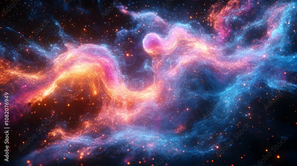 Abstract Background - Cosmic Energy Flow, Nebula, and Star Dust Abstract Background - Cosmic Energy Flow, Nebula, and Star Dust
