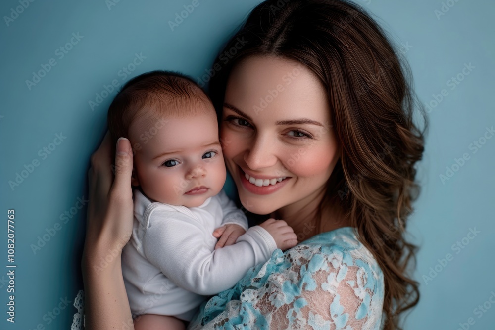 Mother and child moment, suitable for family or parenting themes Mother and child moment, suitable for family or parenting themes