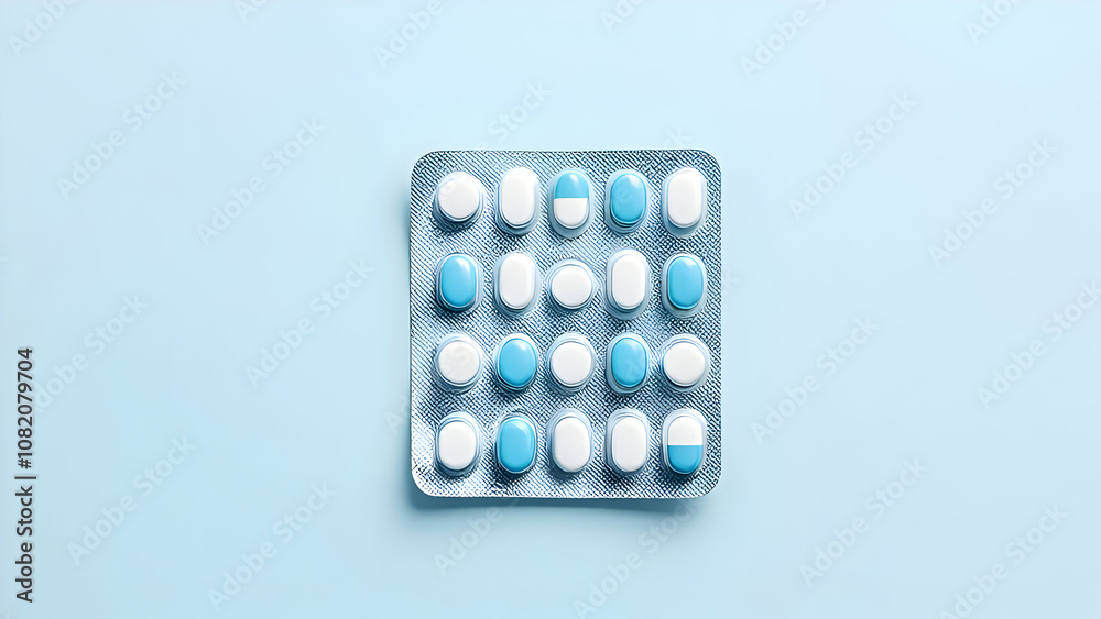 Various forms of medicine, capsules, tablets