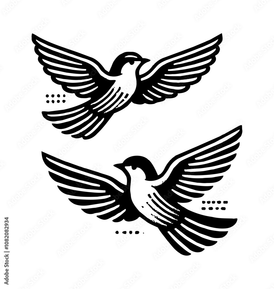 bird fly engraving black and white outline bird fly engraving black and white outline