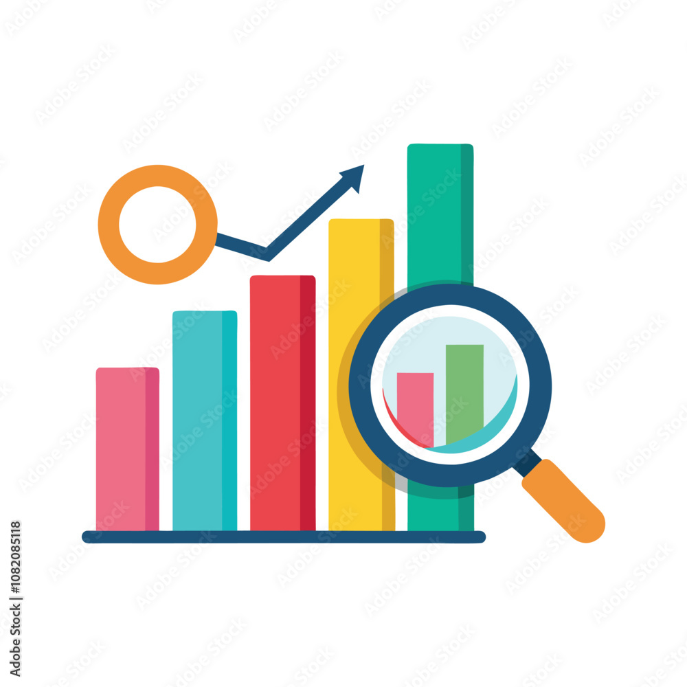 Modern Data Analytics Vector Illustration - Business Technology, Charts, Graphs, Digital Insights, Minimal Infographic Design Modern Data Analytics Vector Illustration - Business Technology, Charts, Graphs, Digital Insights, Minimal Infographic Design