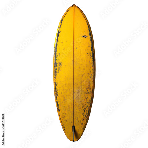 Bright Yellow Surfboard with a Beautiful Design Perfect for Surfing Enthusiasts and Beachgoers Looking to Stand Out on the Waves